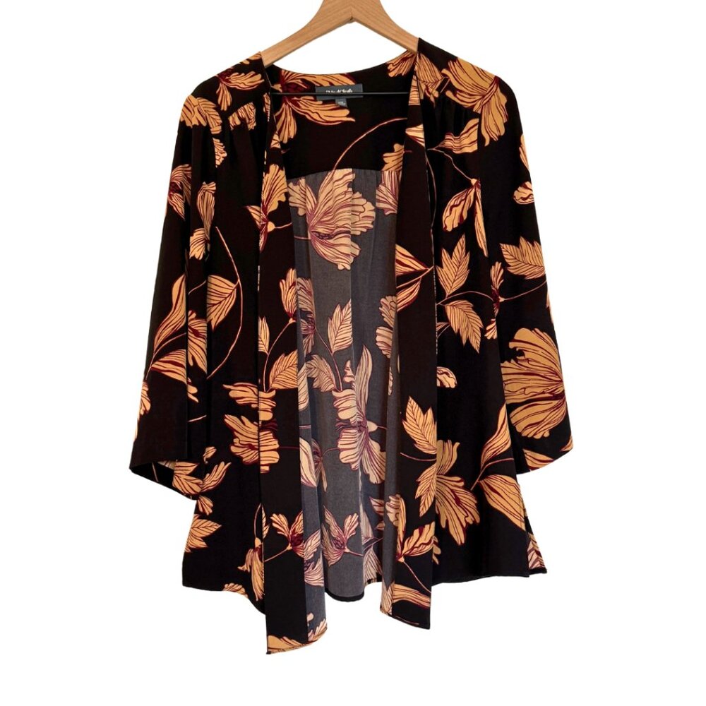 ModCloth Open Front Floral Kimono Cardigan – L/XL